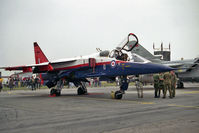 ZB615 @ EGCN - Sepecat Jaguar T2A at RAF Finningley's Air Show in 1992 - by Malcolm Clarke