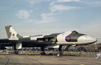 XH534 - Vulcan SR.2 of 27 Squadron on display at the 1977 Royal Review at RAF Finningley. - by Peter Nicholson