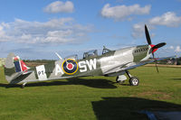 G-CTIX @ FISHBURN - Supermarine 509 Spitfire T9 at Fishburn Airfield's VE Day celebrations in 2005. - by Malcolm Clarke
