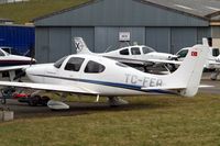 TC-FER @ EGBJ - Cirrus Design SR-20 [1007] Staverton~G 18/03/2010. Seen here. - by Ray Barber