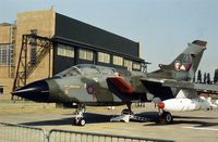 XZ630 - Tornado prototype P.12 on display at the 1977 Royal Review at RAF Finningley and still wearing the Paris Air Show number 233 from earlier in the year. - by Peter Nicholson