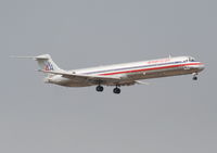 N435AA @ KLAX - American Airlines Mcdonnell Douglas DC-9-83(MD-83) N435AA, 7R approach KLAX. - by Mark Kalfas