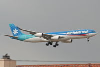 F-OLOV @ KLAX - Air Tahiti Nui Airbus A340-313 F-OLOV, 7R approach KLAX. - by Mark Kalfas