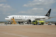 N78017 @ KIAH - The star of this show, COA's B772 in the Star Alliance livery. - by Darryl Roach
