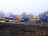 G-BWXJ @ EGBG - in storage at Leicester along with 29 other T.67 Firefly's - by Chris Hall