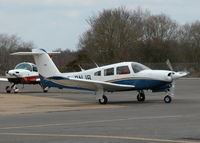 G-BNJR @ EGLK - RESIDENT TURBO ARROW IV LEAVING THE PUMPS - by BIKE PILOT