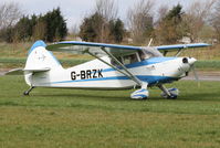 G-BRZK @ EGBT - STINSON 108-2, c/n: 108-2846 - by Trevor Toone