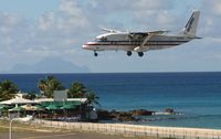 N383MQ @ TNCM - N383MQ landing at TNCM - by Daniel Jef