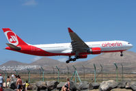 D-AERS @ GCRR - Air Berlin A330 at Arrecife , Lanzarote in March 2010 - by Terry Fletcher