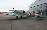 G-BKMI @ EDTG - Spitfire VIII - by J. Thoma