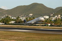 PJ-MDD @ TNCM - InselAir departing TNCM runway 28 - by Daniel Jef
