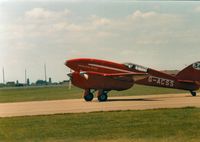 G-ACSS @ MHZ - DH.88 Comet at the 1989 RAF Mildenhall Air Fete to celebrate the 50th anniversary of the Mildenhall to Melbourne Air Race. - by Peter Nicholson