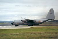 CH-06 @ EGQS - C-130H Hercules of 20 Squadron Belgian Air Force at RAF Lossiemouth in the Summer of 1992. - by Peter Nicholson