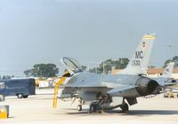 80-0530 @ MCF - F-16A Falcon of 61st Tactical Fighter Training Squadron at MacDill AFB in November 1987. - by Peter Nicholson