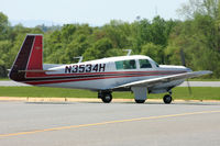 N3534H @ KEHO - Taxiing down the hill for departure. - by Jamin