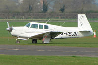 G-CEJN @ EGBW - 1966 Mooney Aircraft Corporation MOONEY M20F at Wellesbourne - by Terry Fletcher