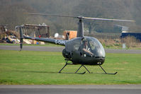 G-CHPA @ EGBW - Robinson R 22 at Wellesbourne - by Terry Fletcher