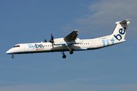 G-JEDM @ EGNT - De Havilland Canada DHC-8-402Q Dash 8 on approach to 25 at Newcastle Airport in 2006. - by Malcolm Clarke