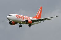 G-EZJM @ EGNT - Boeing 737-73V on approach to Rwy 25 at Newcastle Airport in 2007. - by Malcolm Clarke