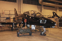 XX280 @ EGXE - British Aerospace Hawk T1A in the 100 Sqn hangar at RAF Leeming in 2009. - by Malcolm Clarke