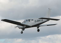 G-BRFM @ EGLK - BRITISH DISABLED FLYING ASSN. CHEROKEE ON FINALS RWY 25 - by BIKE PILOT