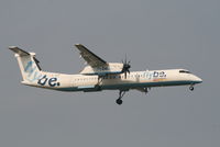 G-JEDT @ EBBR - Arrival of flight BE593 to RWY 02 - by Daniel Vanderauwera