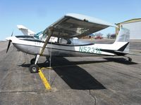 N5237E @ KAXN - Cessna 180B Skywagon on the line. - by Kreg Anderson