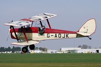 G-AOJK @ EGCL - at Fenland on a fine Spring day for the 2010 Vintage Aircraft Club Daffodil Fly-In - by Terry Fletcher