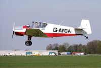 G-AYGA @ EGCL - at Fenland on a fine Spring day for the 2010 Vintage Aircraft Club Daffodil Fly-In - by Terry Fletcher