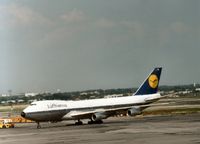 D-ABYC @ JFK - Boeing 747-130 Bayern of Lufthansa at Kennedy in the Summer of 1977. - by Peter Nicholson