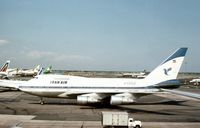 EP-IAA @ JFK - Special Performance Boeing 747 of Iran Air taxying to the terminal at Kennedy in the Summer of 1977. - by Peter Nicholson