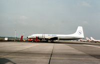 G-BEMZ @ LGW - Britannia 253F of Air Faisel parked at Gatwick in the Summer of 1977. - by Peter Nicholson