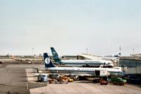 OO-SJN @ JFK - Boeing 707-329C of Sabena seen at Kennedy in the Summer of 1977, later to serve with the NATO Airborne Early Warning Force. - by Peter Nicholson