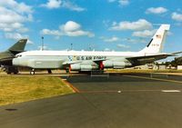 62-4139 @ MHZ - RC-135W Rivet Joint electronic intelligence aircraft of the 55th Strategic Reconnaissance Wing on display at the 1990 RAF Mildenhall Air Fete. - by Peter Nicholson