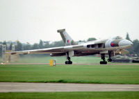 XJ823 @ EGCN - Royal Air Force Vulcan B2. Operated by 50 Squadron. - by vickersfour