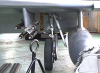 HB-RVQ @ LSZR - Hawker Hunter F58 ex-Flugwaffe at the Fliegermuseum Altenrhein - by Ingo Warnecke