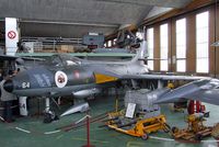 HB-RVQ @ LSZR - Hawker Hunter F58 ex-Flugwaffe at the Fliegermuseum Altenrhein