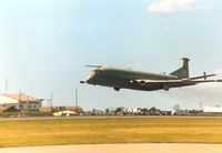 XV232 @ MHZ - Nimrod MR.2 of 120 Squadron taking off at the 1990 RAF Mildenhall Air Fete. - by Peter Nicholson