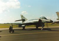 51 @ MHZ - Super Etendard of French Aeronavale's 14 Flotille on the flight-line at the 1990 RAF Mildenhall Air Fete. - by Peter Nicholson