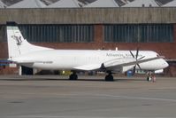 G-MANH @ EGNV - British Aerospace ATP(F) at Durham Tees Valley Airport in 2009. - by Malcolm Clarke