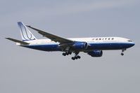 N783UA @ EGLL - Boeing 777-222, c/n: 26950 - by Trevor Toone