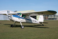 G-AKVM @ FISHBURN - Cessna 120 at Fishburn Airfield in 2009. Previously N3173N. - by Malcolm Clarke