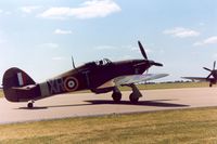 Z7381 @ MHZ - Hurricane Mk.XII flown at the 1990 RAF Mildenhall Air Fete. - by Peter Nicholson