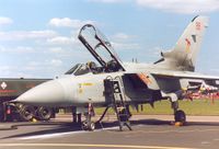 ZE338 @ MHZ - Tornado F.3 of 29 Squadron at RAF Coningsby on the flight-line at the 1990 RAF Mildenhall Air Fete. - by Peter Nicholson