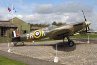 R6690 - Supermarine Spitfire (mock-up),  displayed at the Yorkshire Air Museum at Elvington - by Terry Fletcher