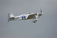G-BXPI @ EGFH - Resident Vans RV-4 departing airport for aerobatics practice - by Roger Winser