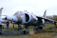 XV783 @ EGDO - BAe Harrier GR3 at the Royal Naval School of Fire Fighting, Predannack Airfield, Cornwall - by Chris Hall