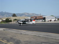 N185TK @ SZP - 1981 Cessna A185F SKYWAGON II, Continental IO-520-D 300 Hp, taxi off Rwy 22 - by Doug Robertson