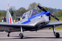 G-BBMO @ EGBO - 1952 De Havilland DHC-1 CHIPMUNK 22 , wears Serial WK514, at Wolverhampton on 2010 Wings and Wheels Day - by Terry Fletcher