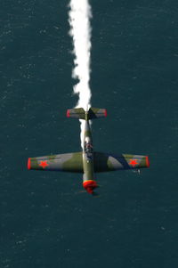 N227W - Over the Pacific - by Betty